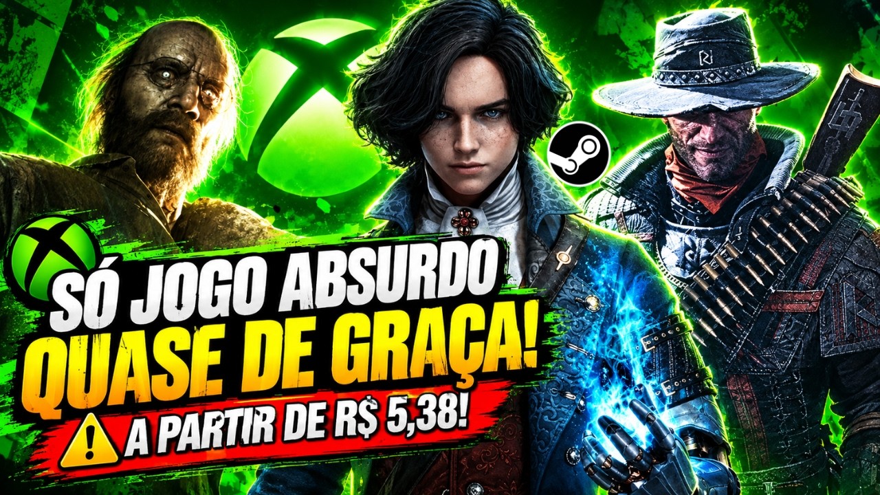 Novas OFERTAS SURPRESAS de Jogos de PC, XBOX 360, XBOX ONE e SERIES!