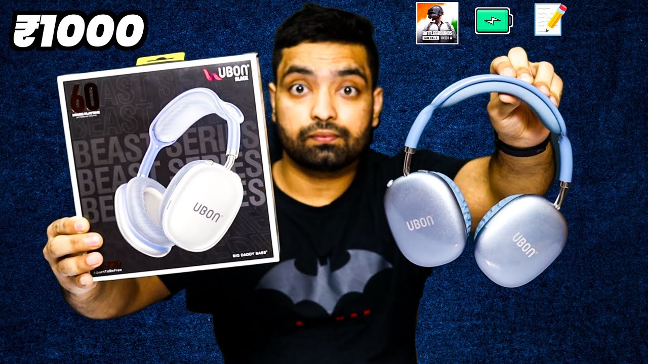 Best BT Headphones Under ₹1000 ⚡️ UBON HP-720 Review ⚡️ Gaming, Study, Gym, Music