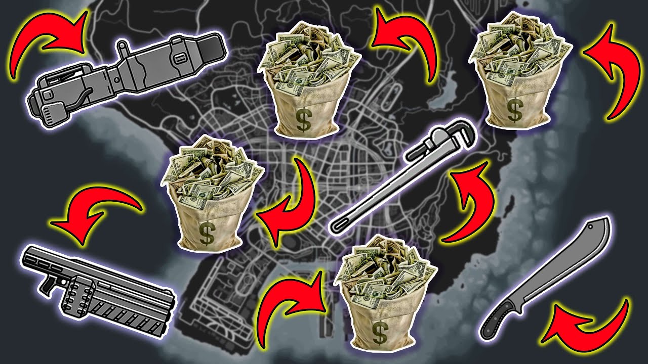 GTA 5 - All New Secret  Weapon & Money Locations!