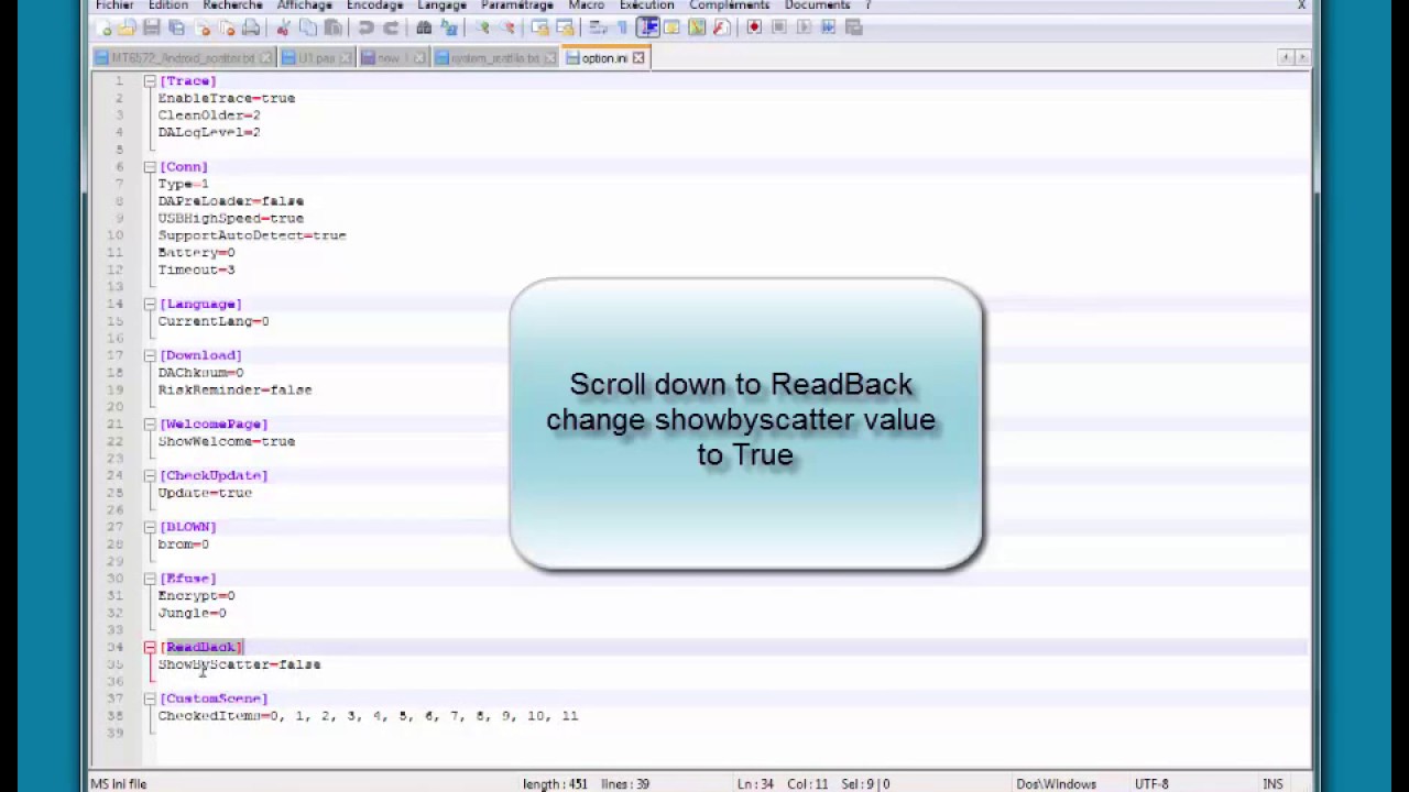 Chinese Compil II .. Enable SPTool Readback Option