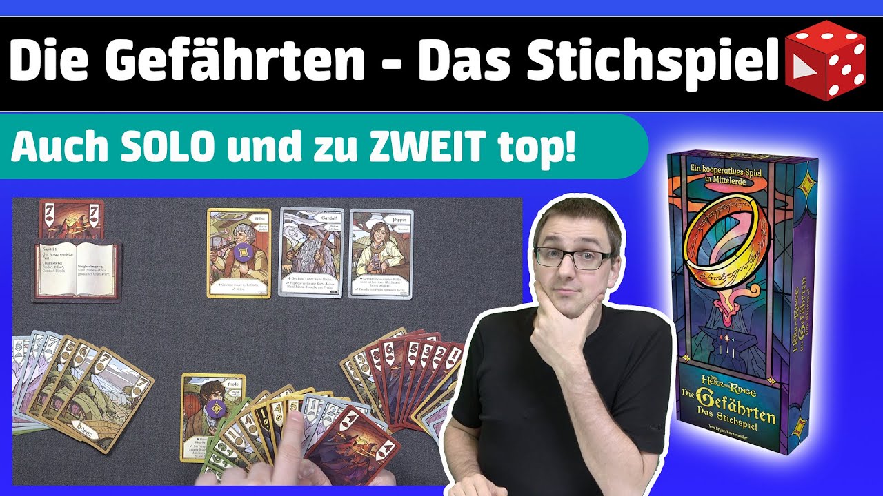 Der Herr der Ringe: Die Gefährten: Das Stichspiel - Erklärung, 2er & Solo Variante + Erster Eindruck