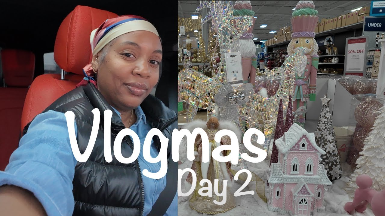 🎄✨ Vlogmas 2025 Day 2 | Christmas Decor Haul, Rainy Day Shopping & Fall Cleanup