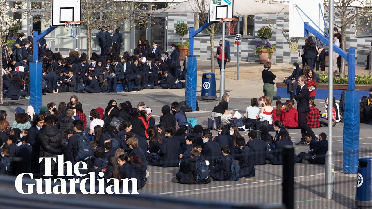 Students stage sit-in protest at London school over 'racist' uniform policy