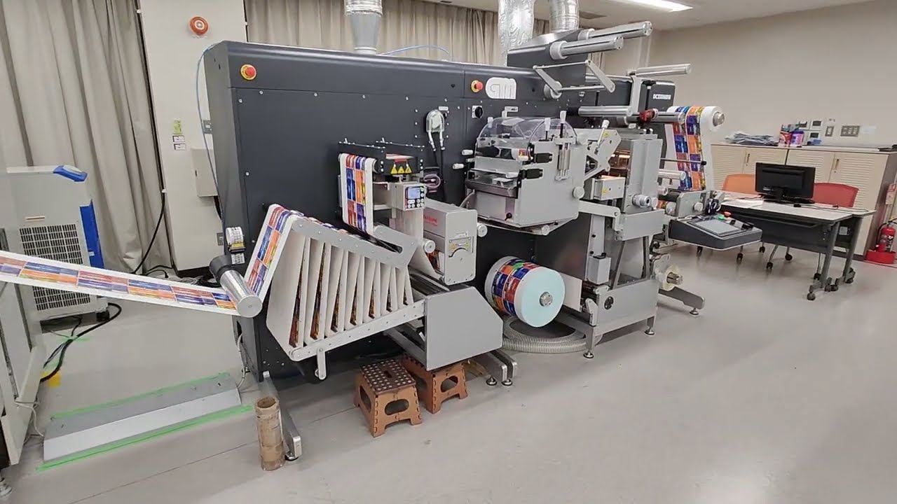 🚀 Screen L350 UV inkjet label press running in hybrid configuration with GM inline finishing