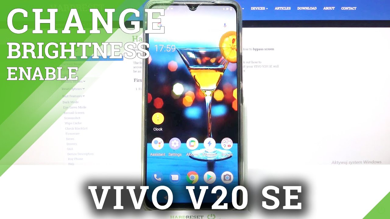 How to Switch On/Off Auto Brightness in VIVO V20 SE - Set Up Adaptive Brightness