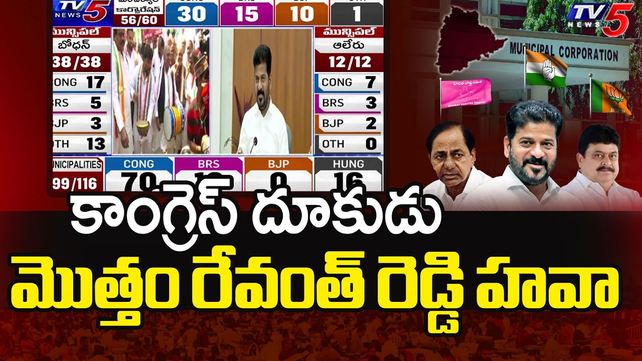 Congress Dominates in Municipal Elections 2026  | CM Revanth Reddy | TV5 News