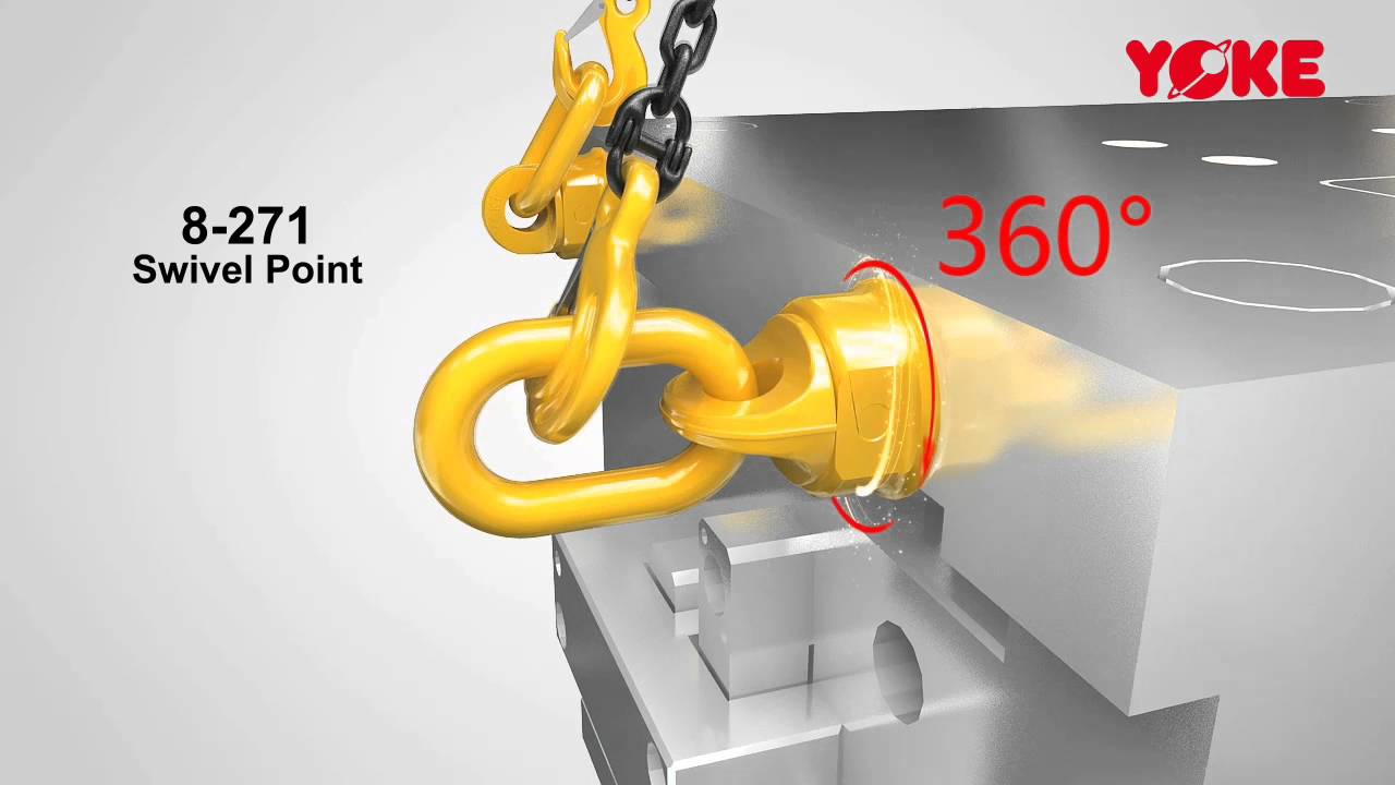 YOKE  YELLOW POINT EYE BOLT LIFTING POINT EYE POINT SWIVEL POINT ANCHOR POINT ZH