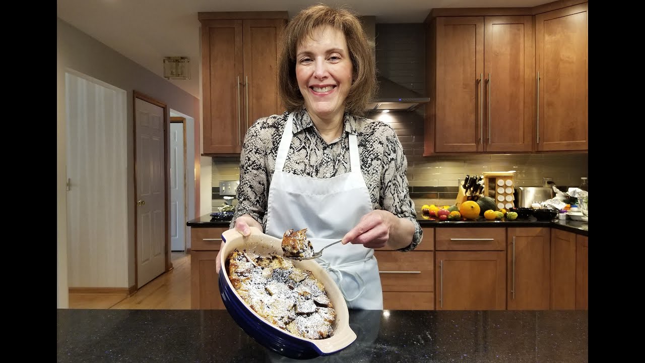 Chocolate Chip Bourbon Bread Pudding with Chef Gail Sokol