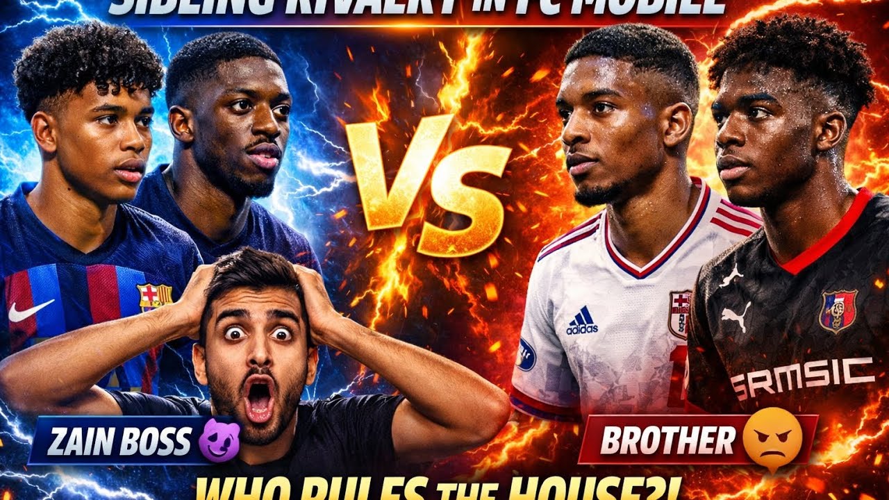 1v1 with my brother in FC mobile 