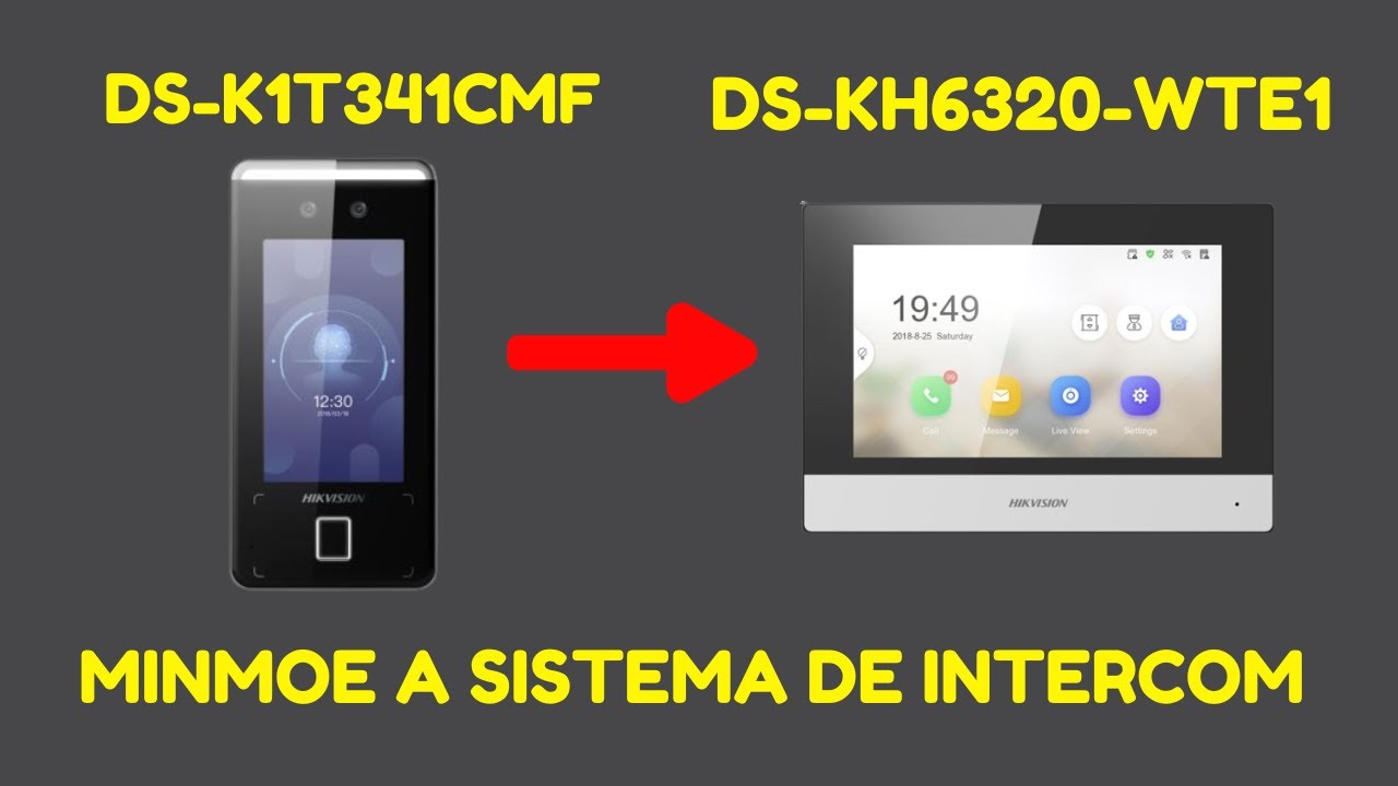 Cómo configurar un Terminal MINMOE DS-K1T341CMF a un sistema INTERCOM DS-KH6320-WTE1 ✌️