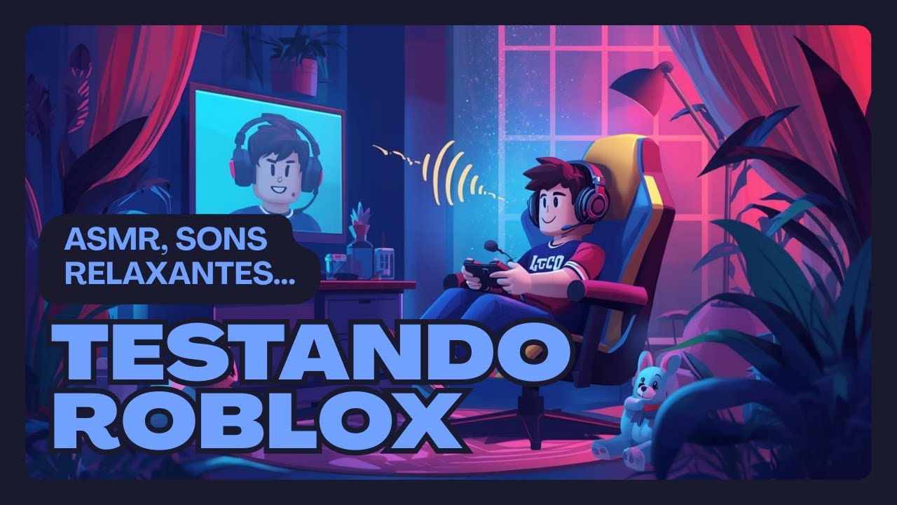 DORMIR OU JOGAR? 54MIN DE ROBLOX ASMR E DUBLAGEM