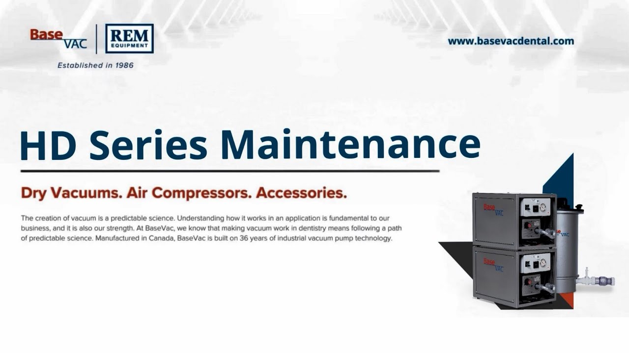 BaseVac Dental HD-Series Vane Service