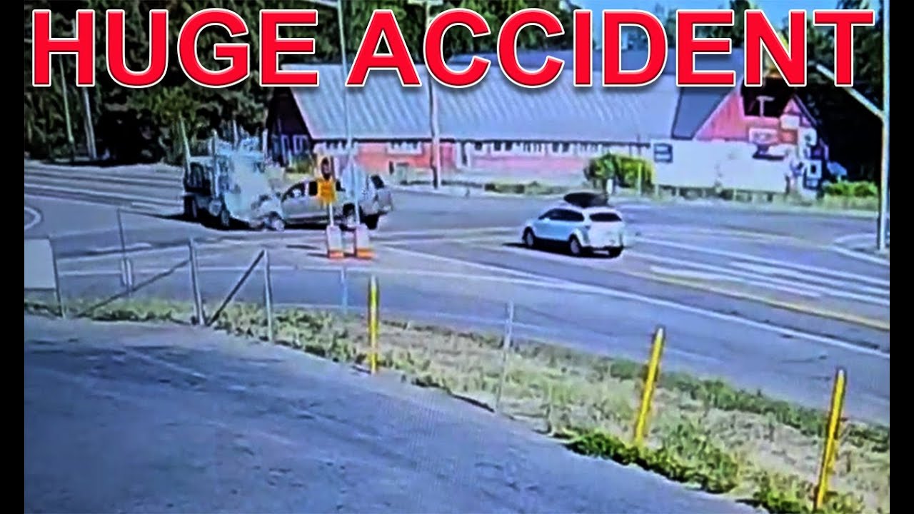 HUGE ACCIDENT on the highway next to McCloud Rv Park
