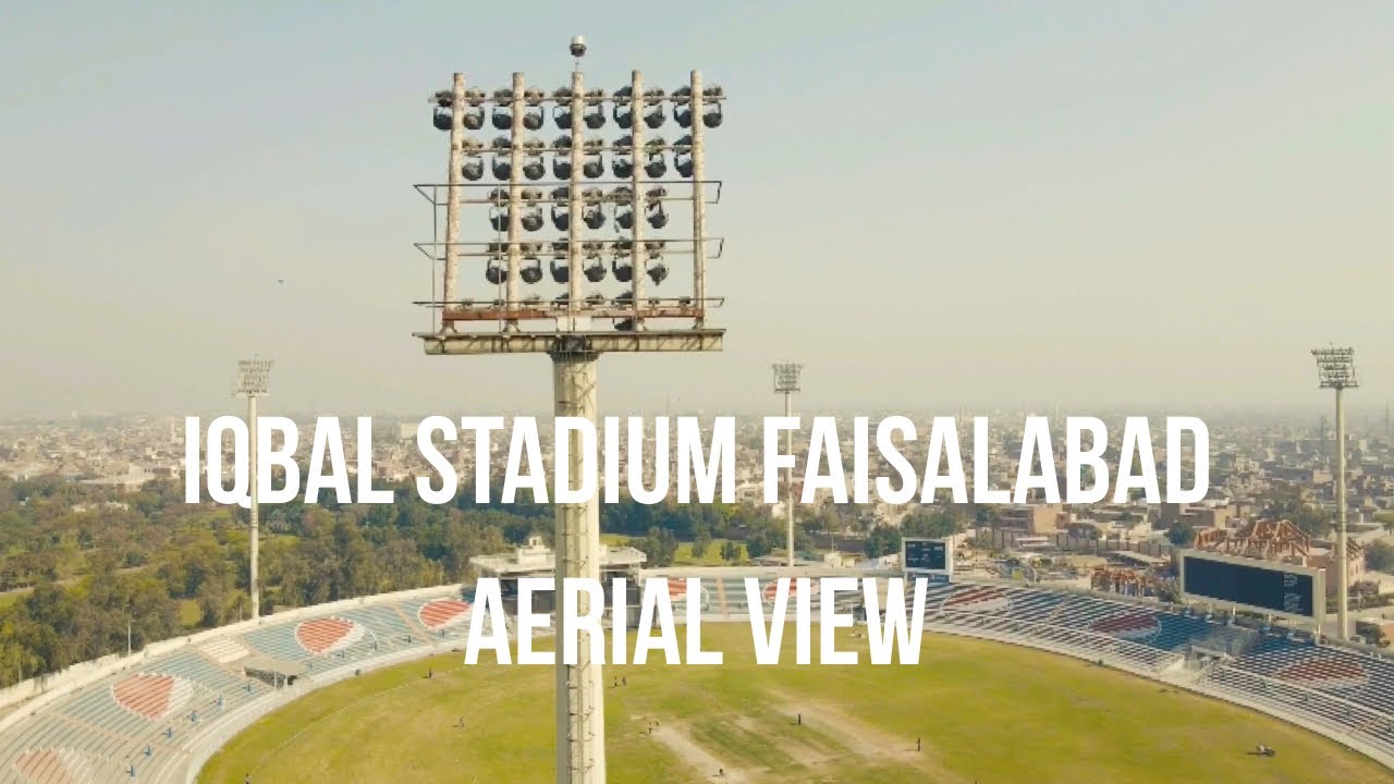 Iqbal Stadium Faisalabad Aerial View