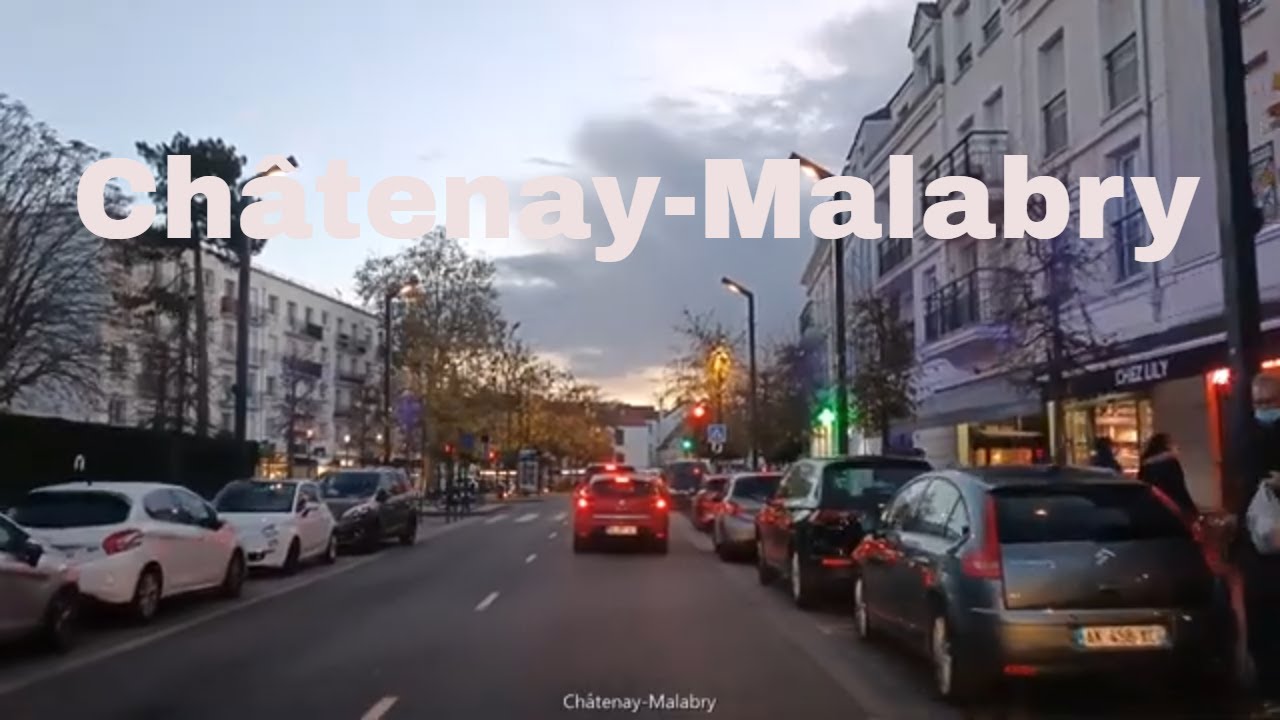 Ch&acirc;tenay-Malabry 4K- Driving- French region