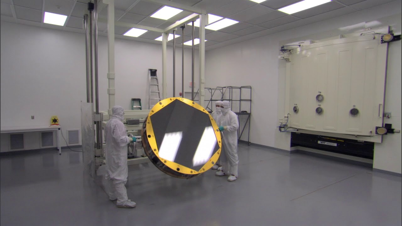 Webb Mirror Coating B-roll Footage