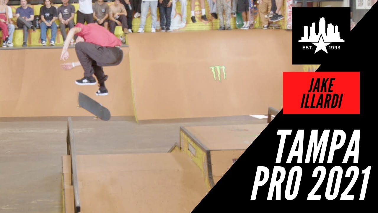 INSANE GAP BIGFLIP TO FRONT BOARD JAKE ILLARDI TAMPA PRO 2021 FINALS