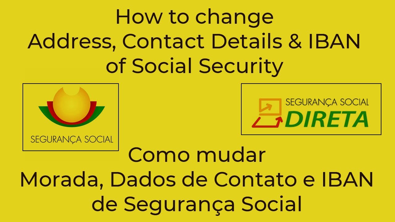 How to change Address, Contact Details & IBAN in Social Security [Step by Step|Explained in English]