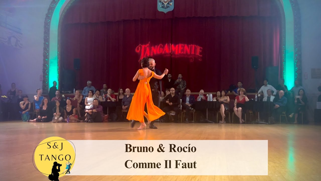Bruno & Rocío 1/4 | Comme Il Faut Carlos Di Sarli | Tangamente | #tangoargentino #アルゼンチンタンゴ
