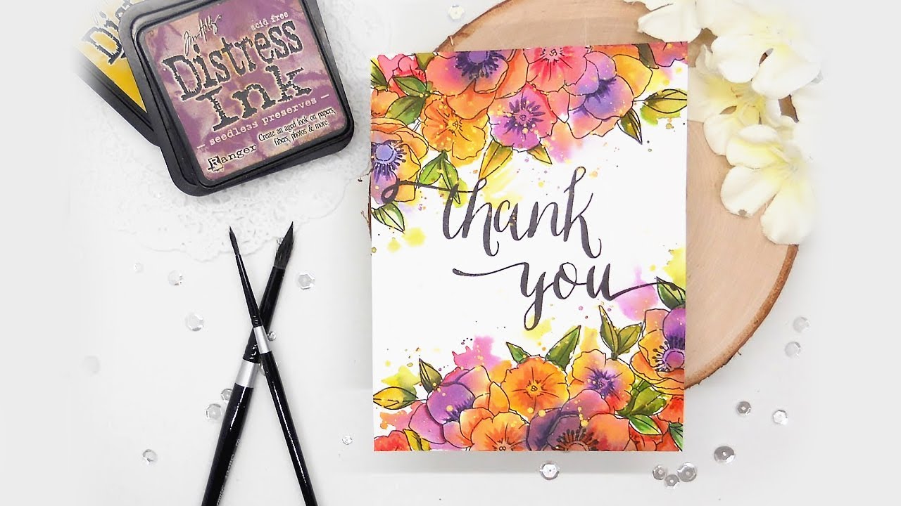 Distress Ink Watercolor w/Kelly ft. KIND SOUL