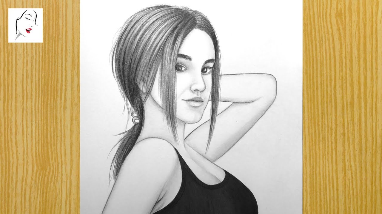 How to Draw a Nice girl Step By Step easy  | a Cute Face - Drawing Tutorial | The Crazy Sketcher