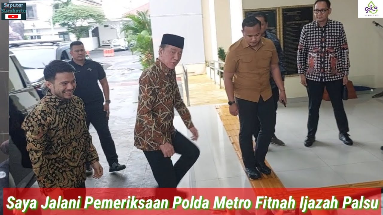 Jokowi Diperiksa Penyidik Polda Metro Jaya Mapolresta Solo, Nasib Roy Suryo CS Diujung Tanduk 