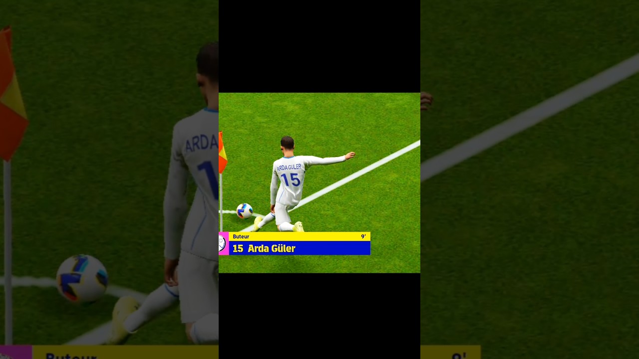 Arda Güler marque un CORNER DIRECT sur eFootball 2026 ! 😱⚽ 