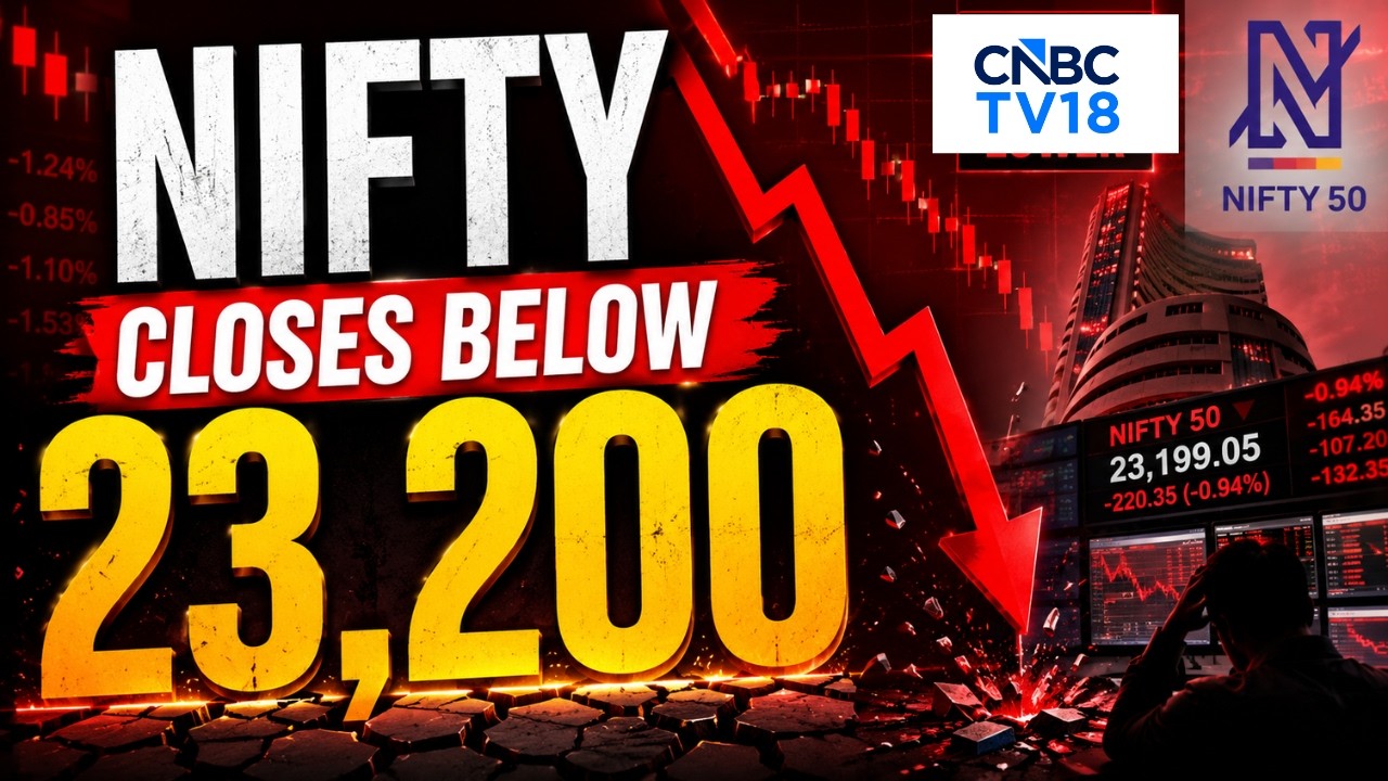 Рынок закрылся в минусе после волатильной сессии, Nifty ниже 23 200
