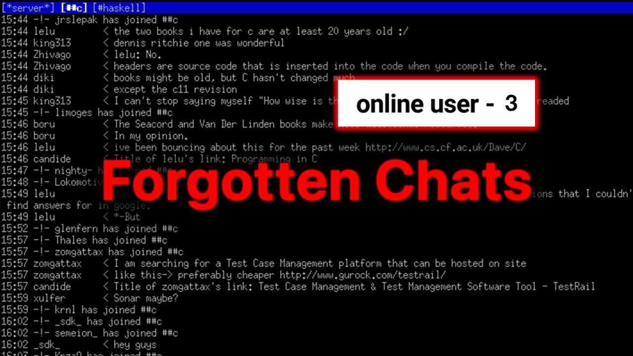Exploring Dead Online Chats