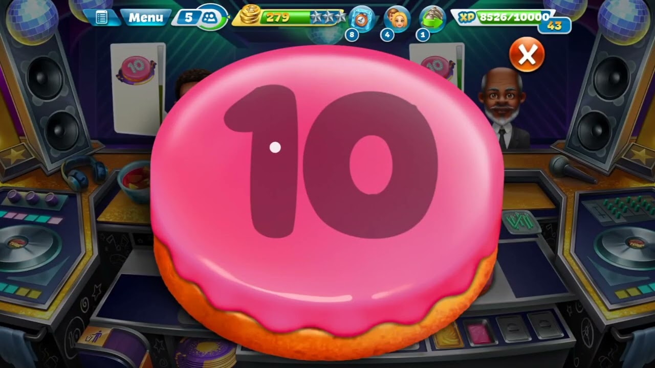 3 stars in level 9 | Cooking Fever's The party place
