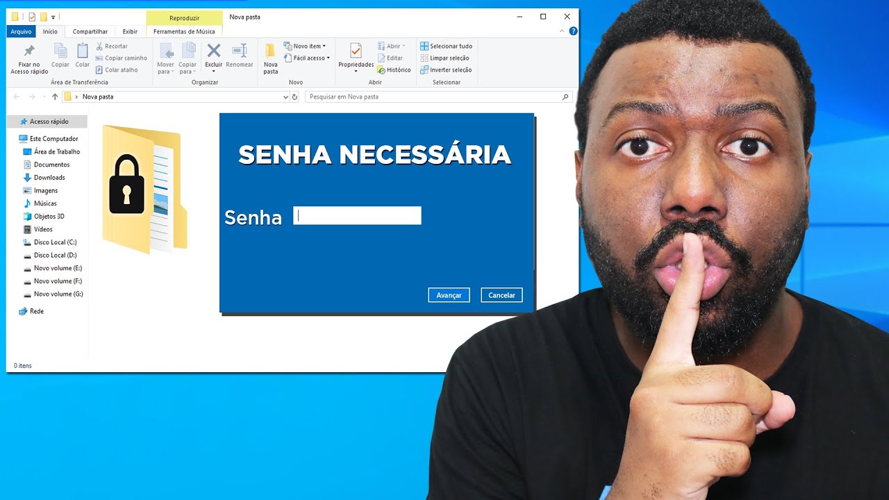 Como Colocar Senha em Pastas no PC Sem Programa - F&aacute;cil e R&aacute;pido