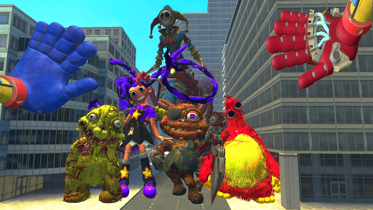new Surviving Chapter 4 & 5 Monsters Poppy Playtime | Garry's Mod!