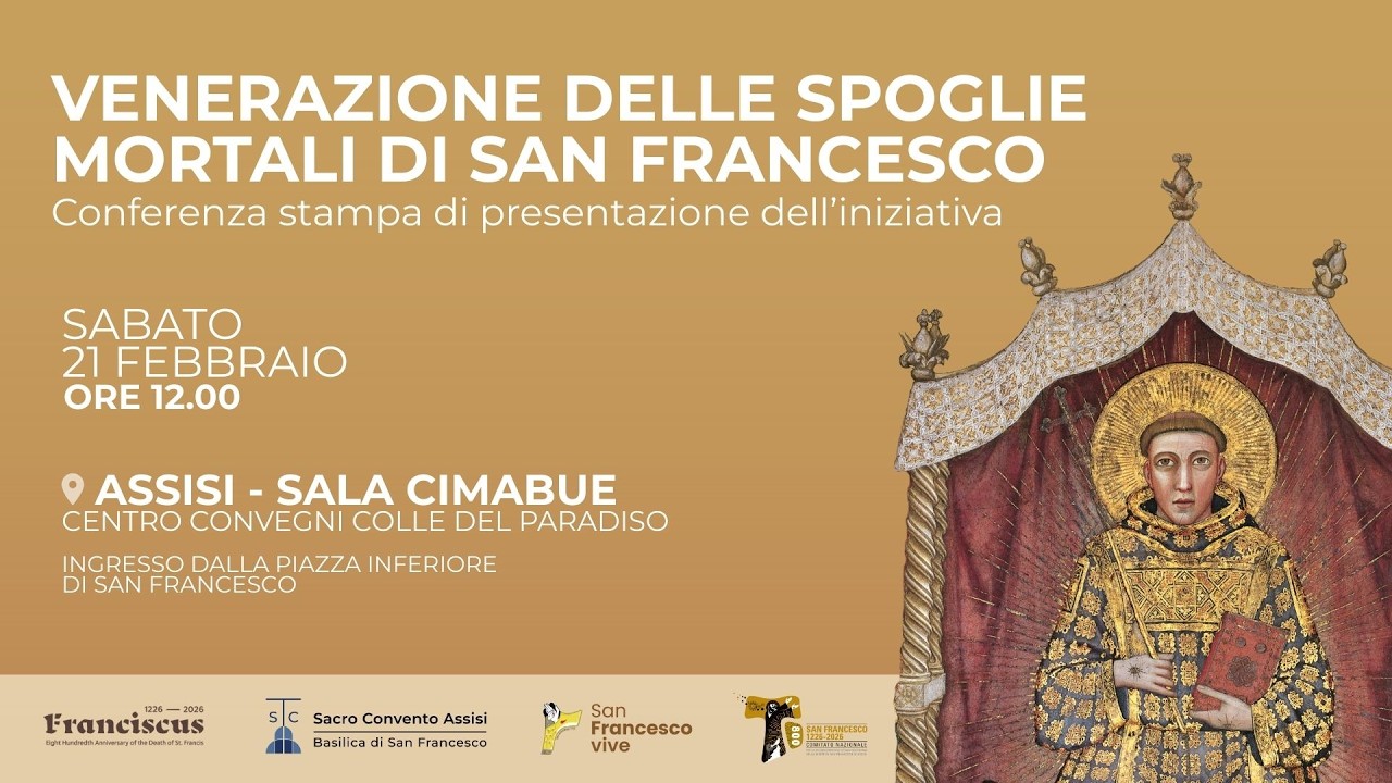 Venerazione delle spoglie mortali di san Francesco: conferenza stampa di presentazione