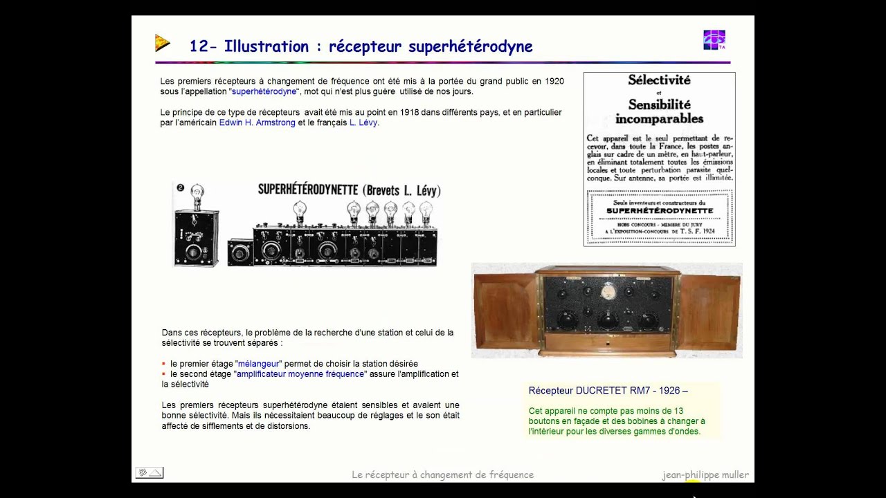 Le récepteur à changement de fréquence