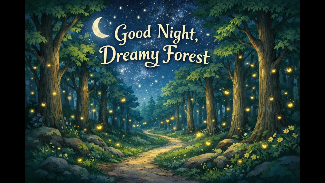 Goodnight Dreamy Forest - Bed time story for children, let's learn English from lovely animal
