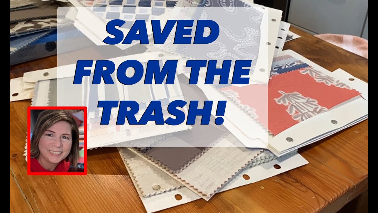 ☀️ ♻️ RECLAIMED FROM TRASH ♻️ ☀️ | How I saved drapery fabric samples from the dump!