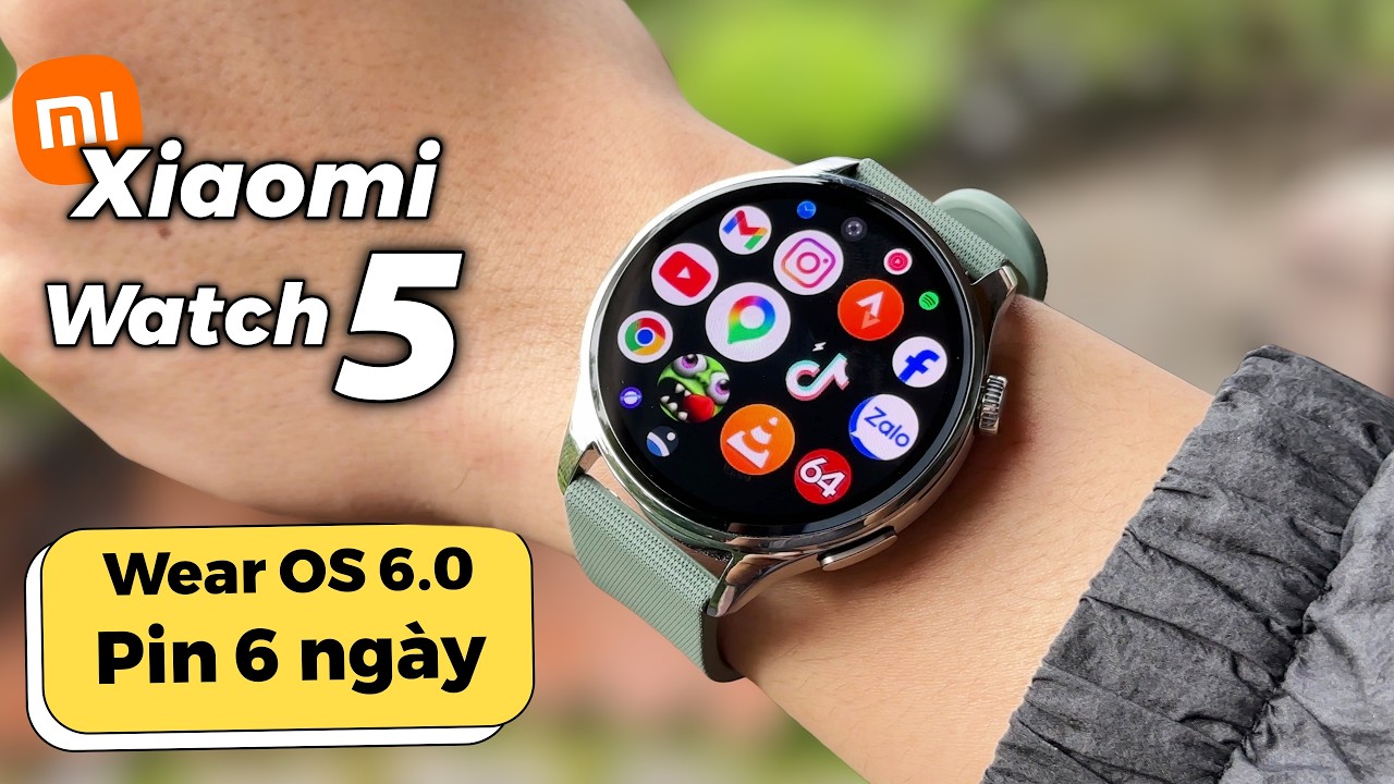 Đ&aacute;nh gi&aacute; Xiaomi Watch 5: Đồng hồ Wear OS pin l&acirc;u nhất hiện tại !