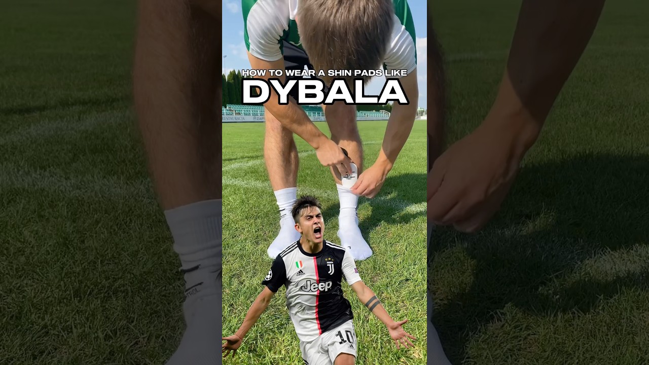 How to wear a shin pads like DYBALA! 🇦🇷🤔#gaincontrol #howto #shinpads #shinguards #dybala #asroma
