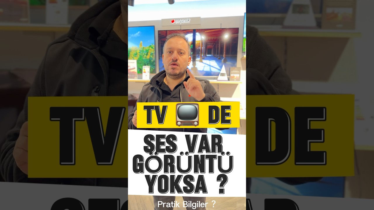 TV &ldquo;de Ses Var G&ouml;r&uuml;nt&uuml; Yoksa Mutlaka İzle ?