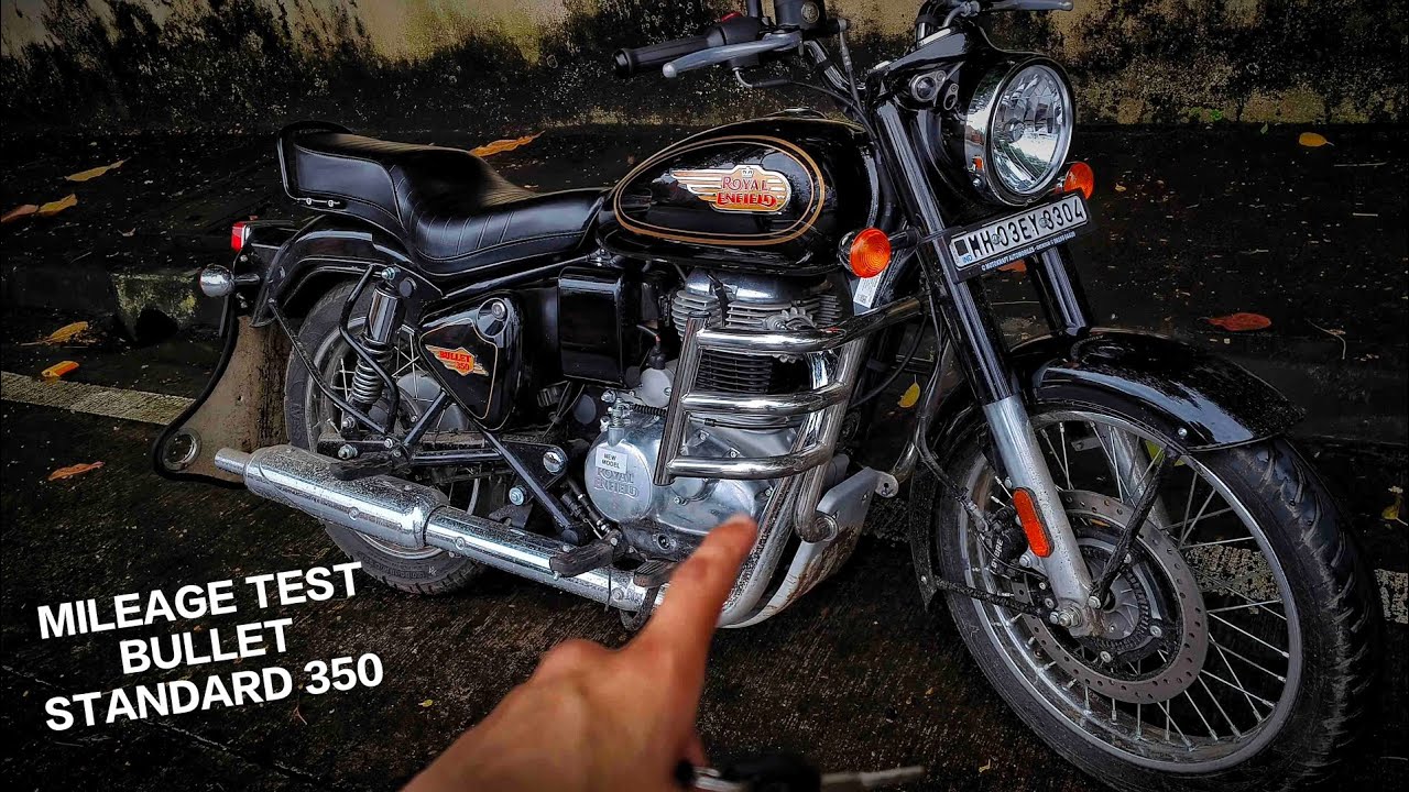 New Royal Enfield Bullet Standard 350 Battalion Black 2025 Mileage Test 