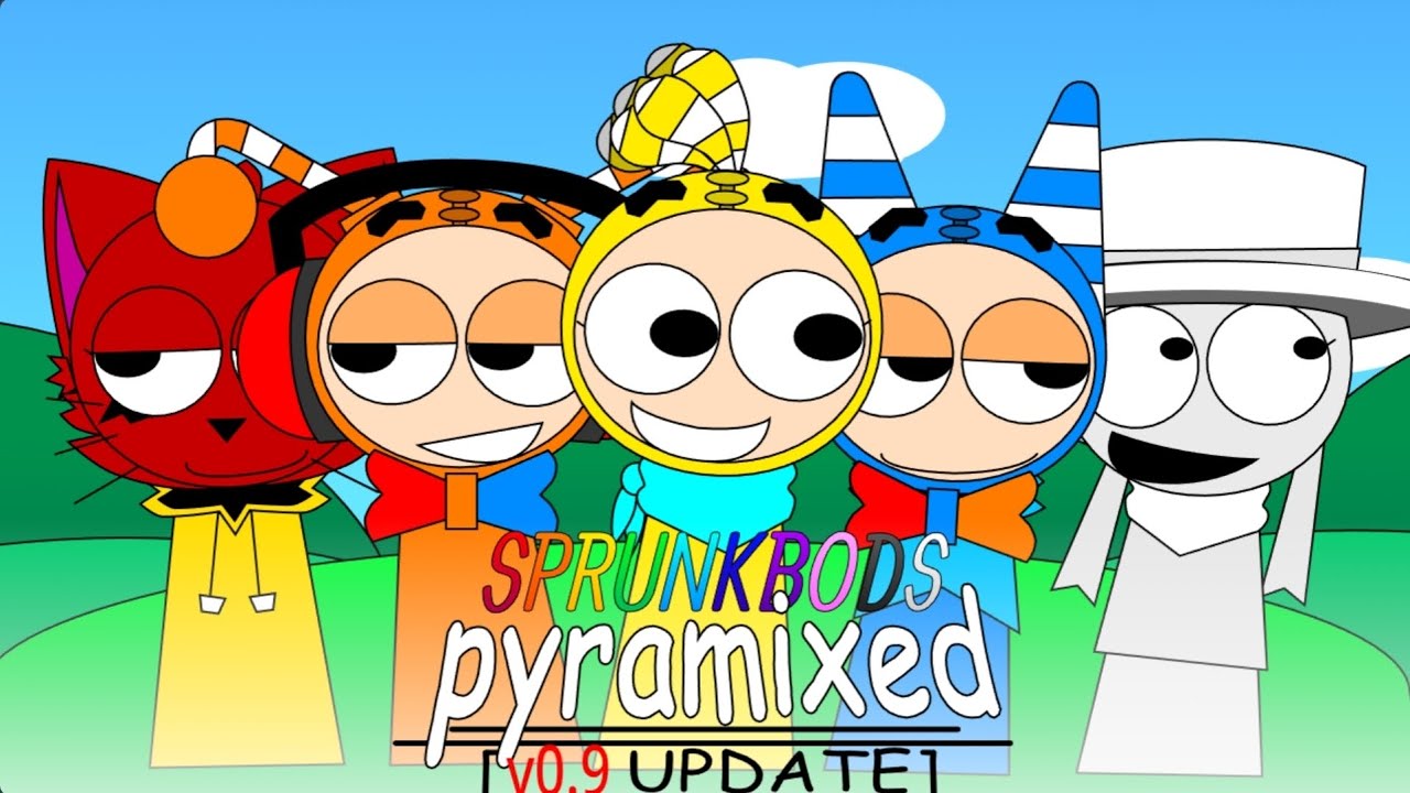 new colorful sprunkbods pyramixed ( sprunki pyramixed v0.9v x oddbods )