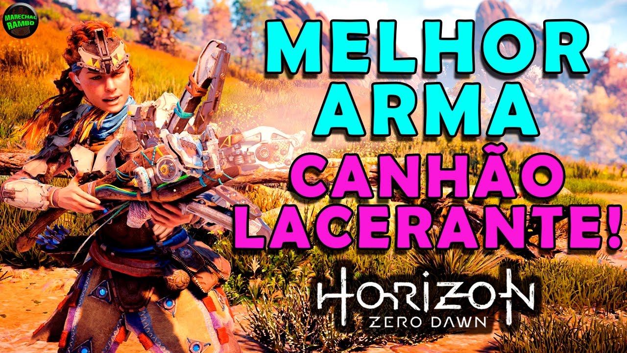 Horizon Zero Dawn - COMO PEGAR A MELHOR ARMA DO JOGO! CANHÃO LACERANTE