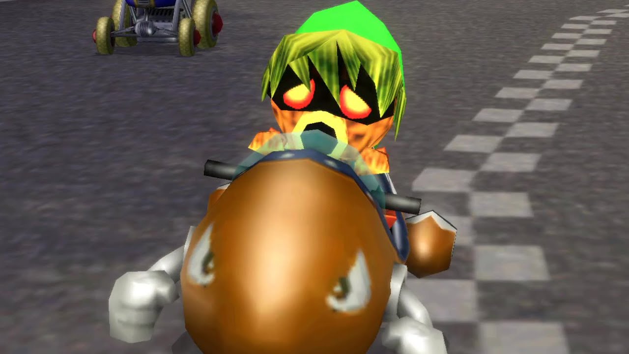 Deku Link in Mario Kart Wii
