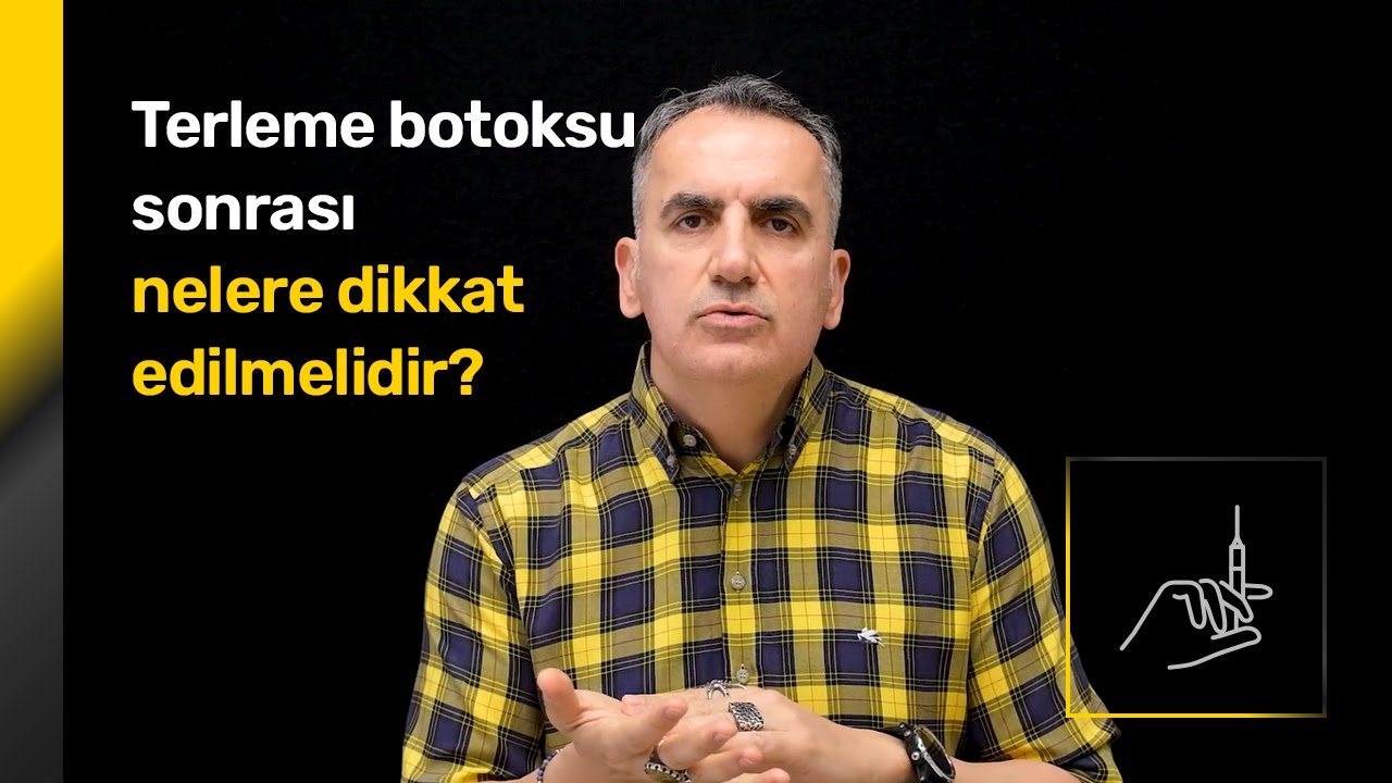 Terleme botoksu sonrası neler dikkat edilmelidir? - Op. Dr. Orhan Murat Özdemir