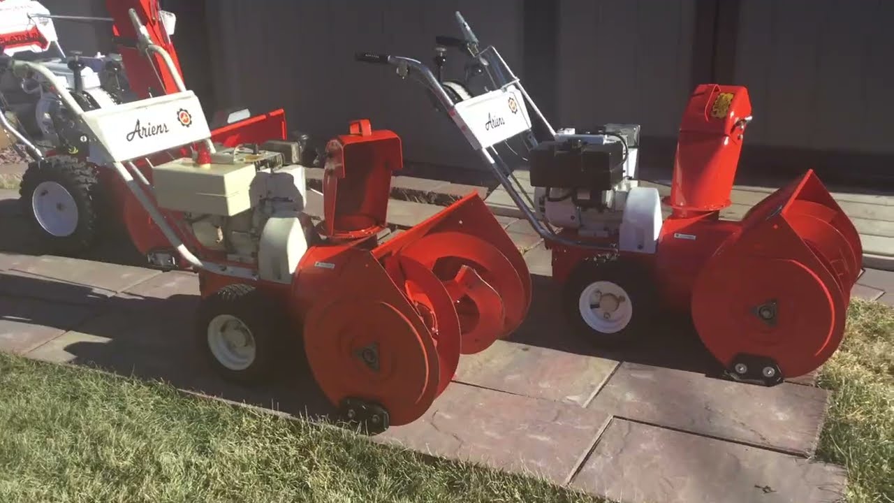 The Ariens Snow Throw new and old Line up.