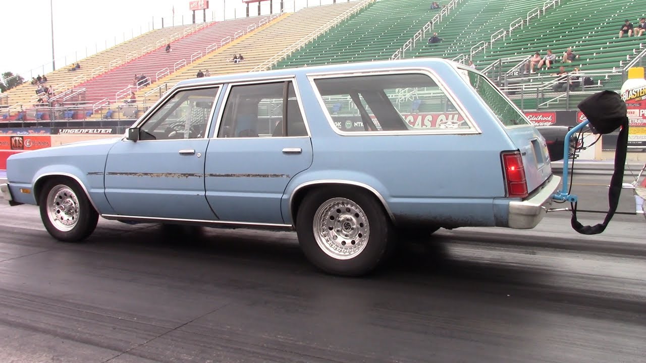 1978 Fairmont Wagon With A Parachute! 5.3L LS + 85mm VS Racing Turbo at Midwest Drags