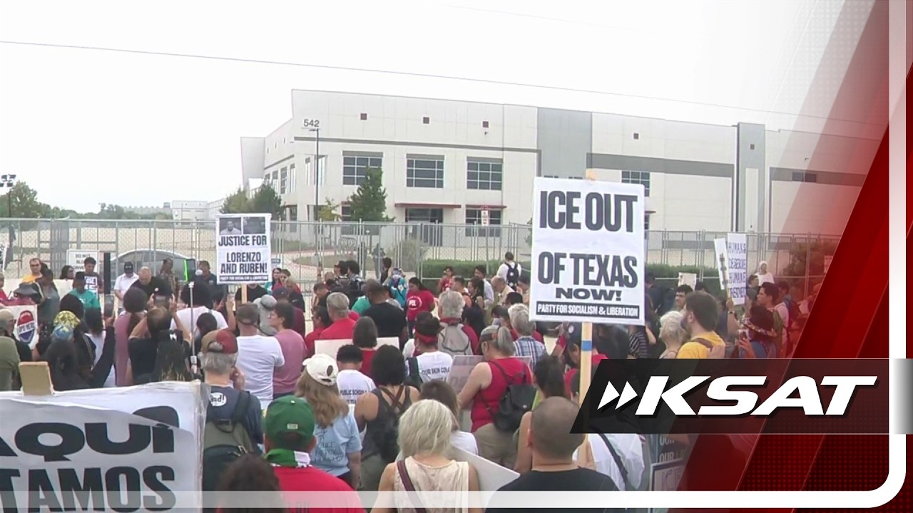 Hundreds march on San Antonio&rsquo;s East Side to protest planned ICE detention center
