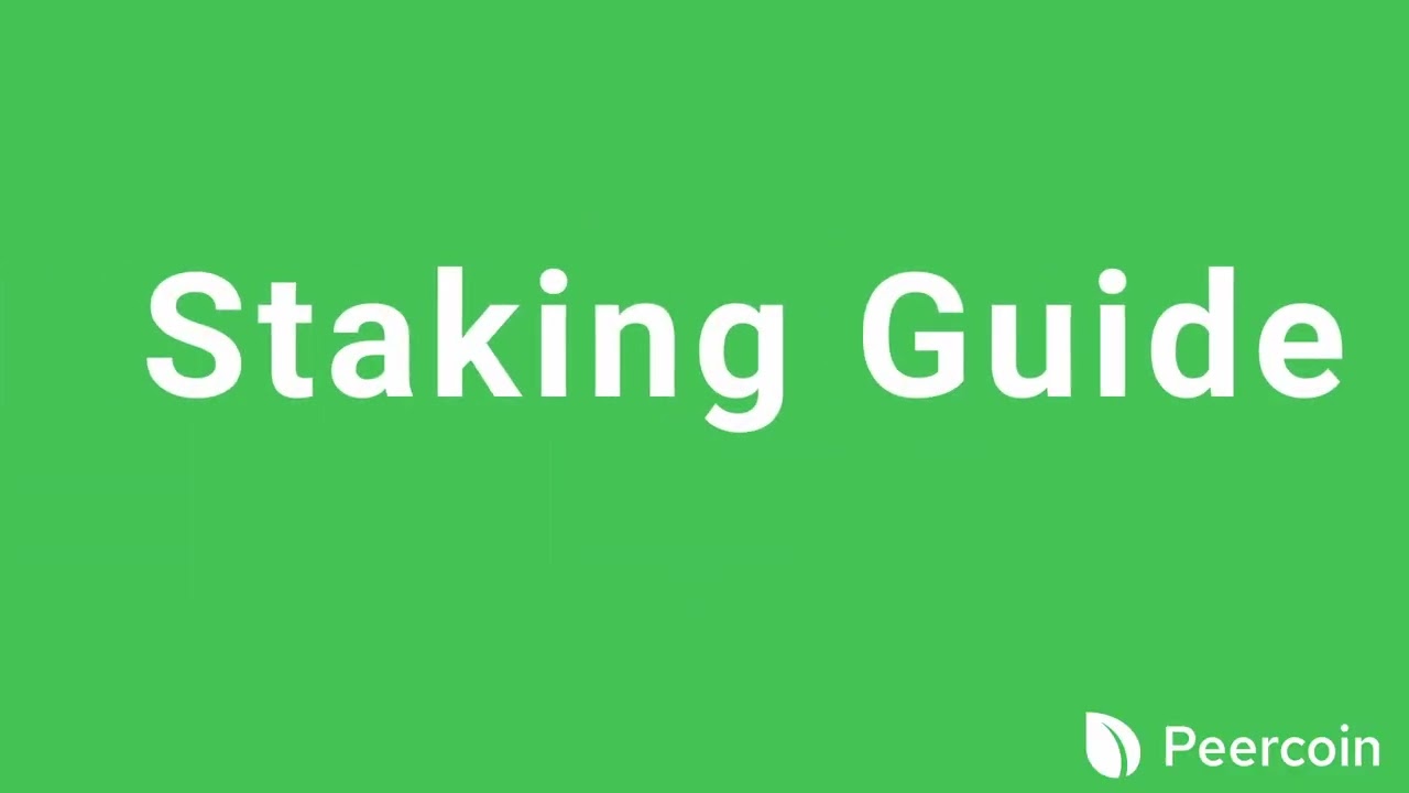 Peercoin Staking Tutorial - Earn 3-5% Staking your PPC!