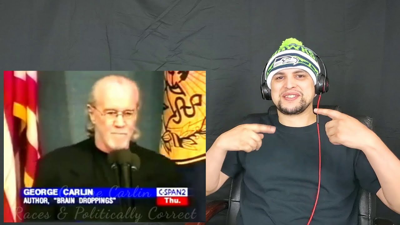 George Carlin at the National Press Club 1997 - Races & Politically Correct (REACTION) Very True!