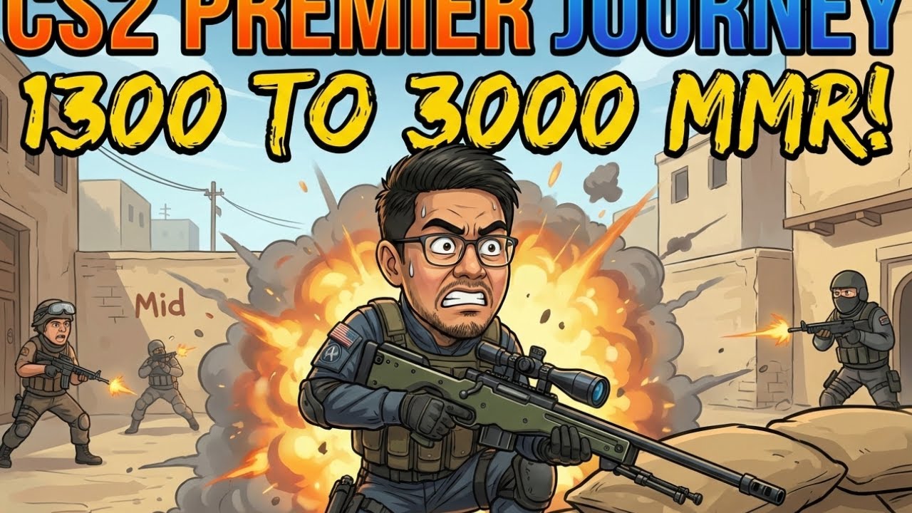 Can a 1300 MMR NOOB Actually Reach 3000? The Ultimate Premier Struggle! 😅🇮🇳 CS2 Live India